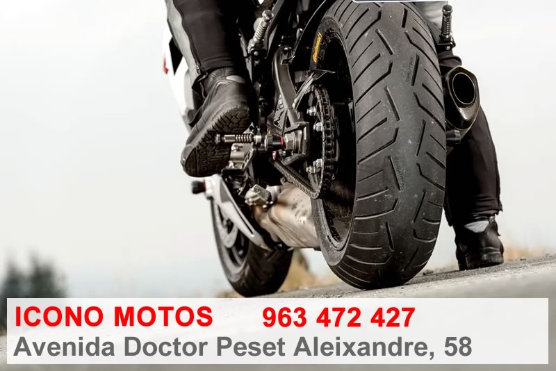 reparacion de neumaticos de moto en Valencia